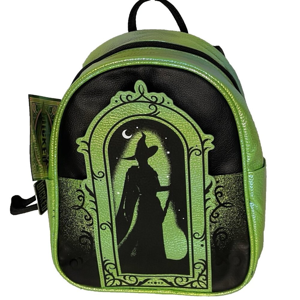WICKED Movie No One Mourns 2024 Mini Backpack Elphaba NWT Black Green Witch